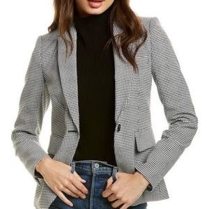 Veronica Beard Cutaway Dickey Jacket Blk & Wht 2